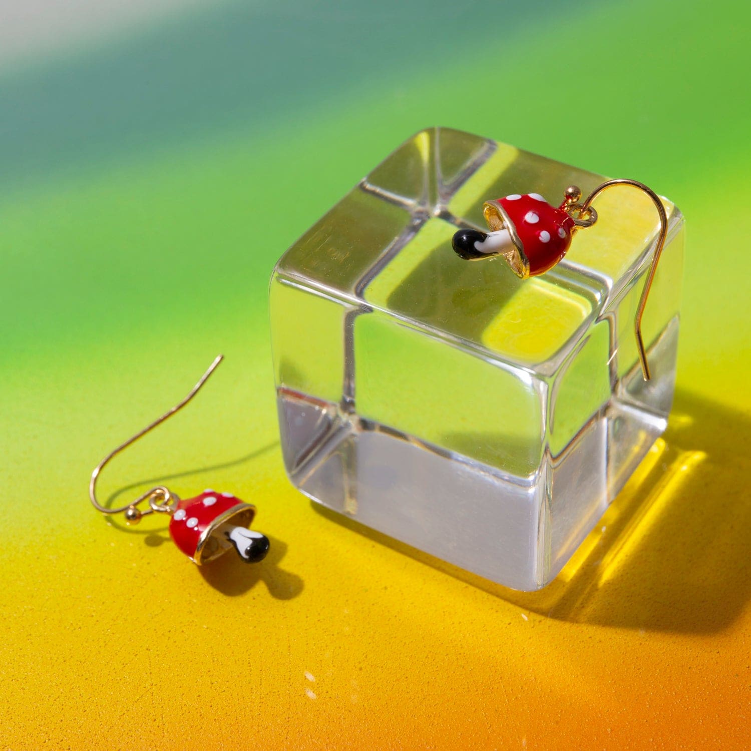 Magic Toadstool Mushroom Earrings 60s - Earrings - 