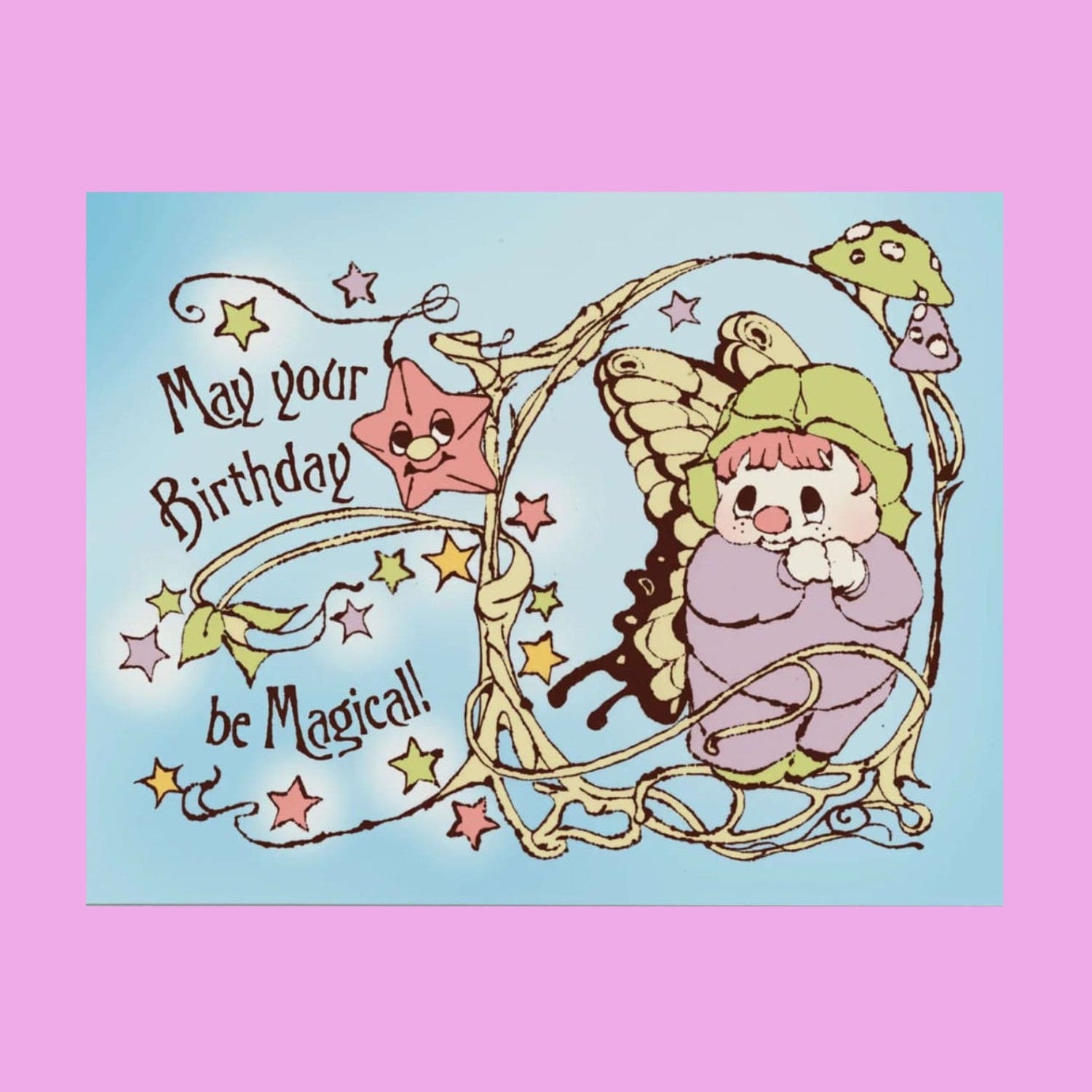 Magical Birthday Greeting Card A2 - Gifts - Blank - Card