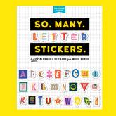 So Many Letter Stickers Book Decorative Sticker Novelty