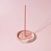Marbled Incense Holder Pink 0923 - Further50082123 -
