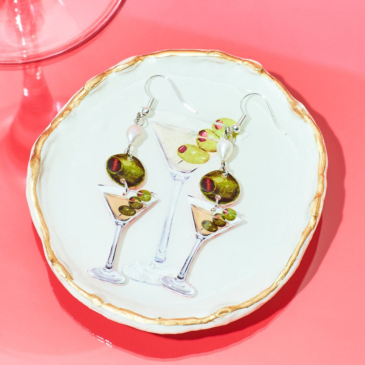 Martini Girl Earrings Accessories - Collab - Cute Earrings -