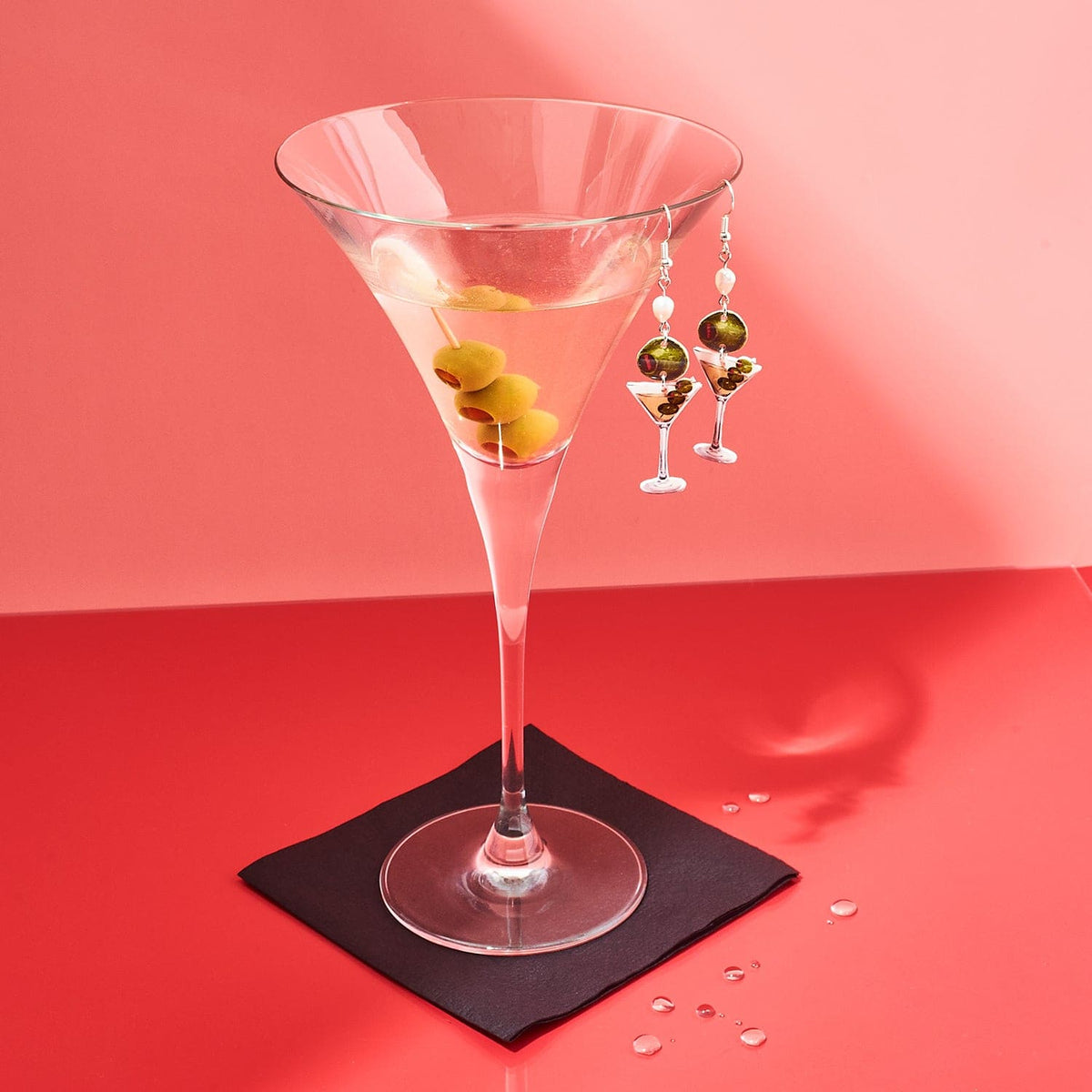 Martini Girl Earrings Accessories - Collab - Cute Earrings -