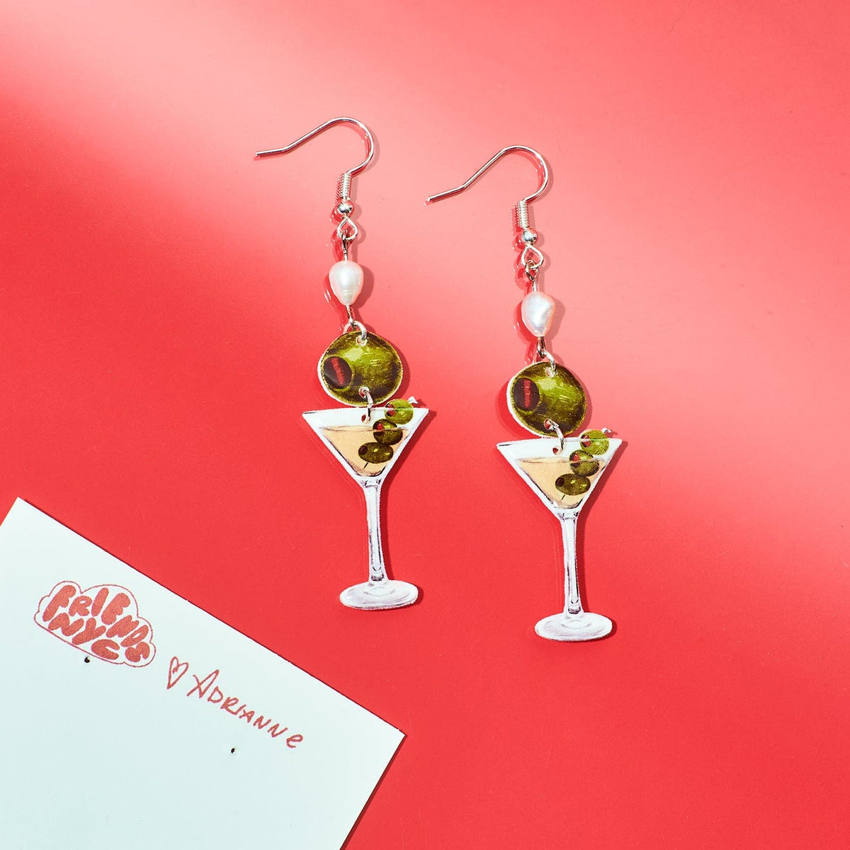 Martini Girl Earrings Accessories - Collab - Cute Earrings -