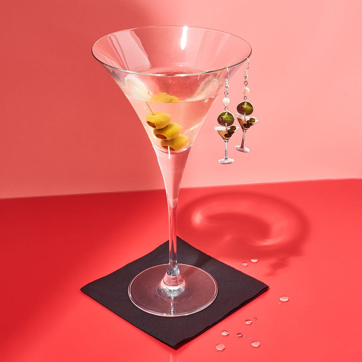 Martini Girl Earrings Accessories - Collab - Cute Earrings -