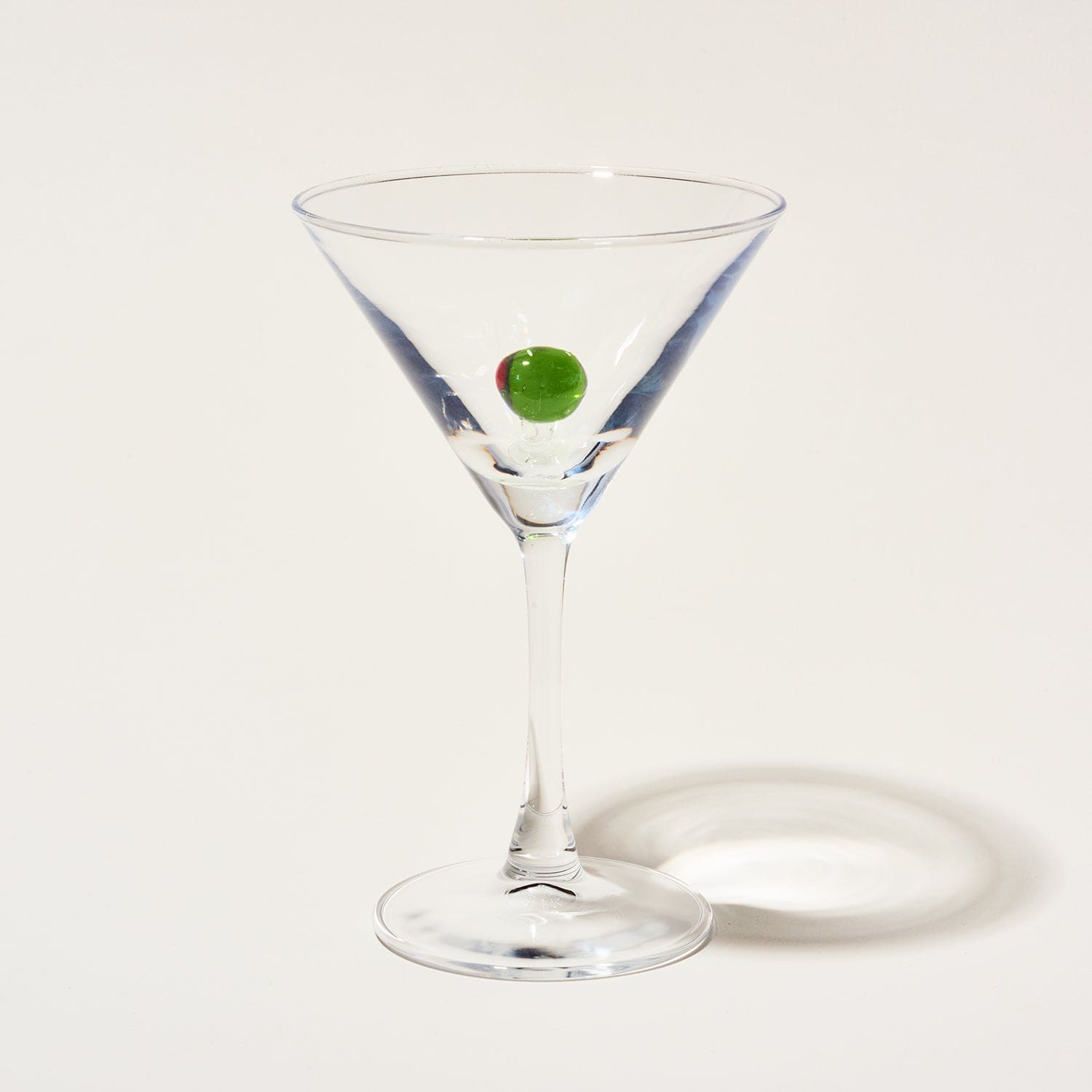 Martini Glass with Olive Fake Food - Kitchen and Drink