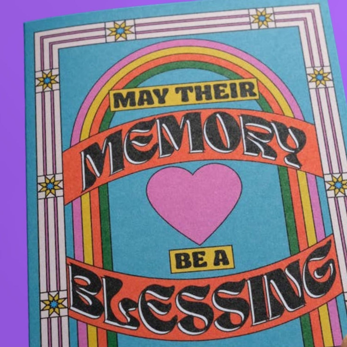 May Their Memory Be a Blessing Greeting Card A2 - Blank