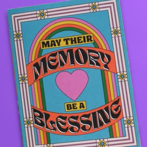 May Their Memory Be a Blessing Greeting Card A2 - Blank