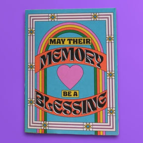 May Their Memory Be a Blessing Greeting Card A2 - Blank