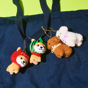 Memeshiba Plush Bag Charm Watermelon Bag Charm - Dog
