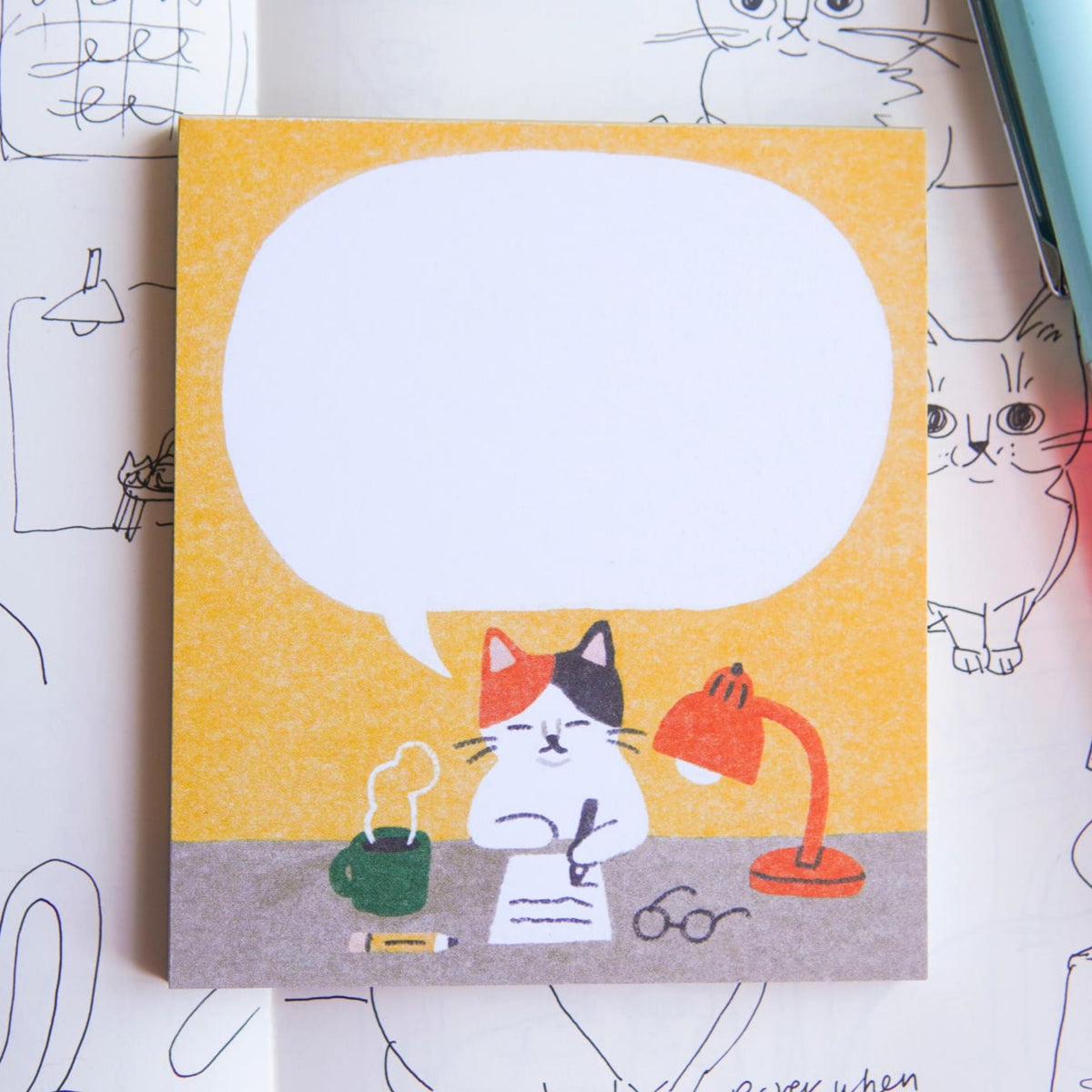 Memo Pad Mw Desk Calico Cat Xpsd0425b