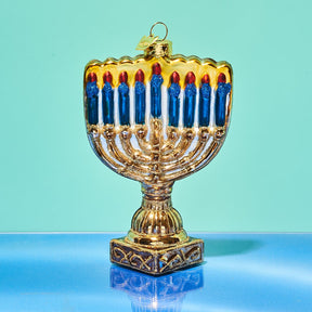 Glass Menorah Ornament 0623 - Ornament23 - Ornamentpull23 -