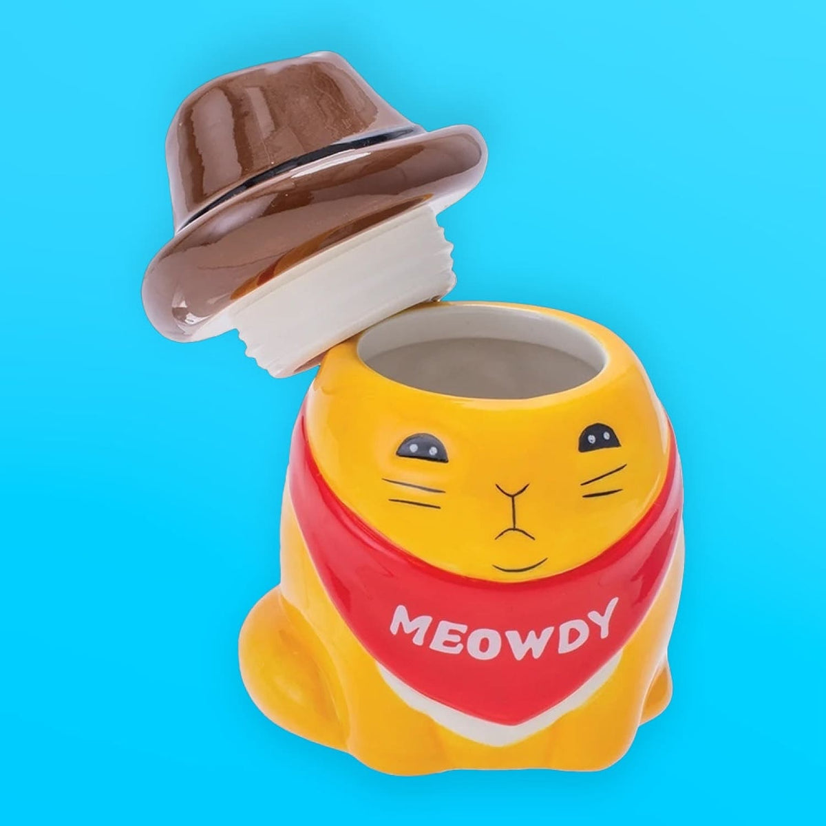 Meowdy Cat Cowboy Stash Jar Lover Gifts - Smoke Accessories