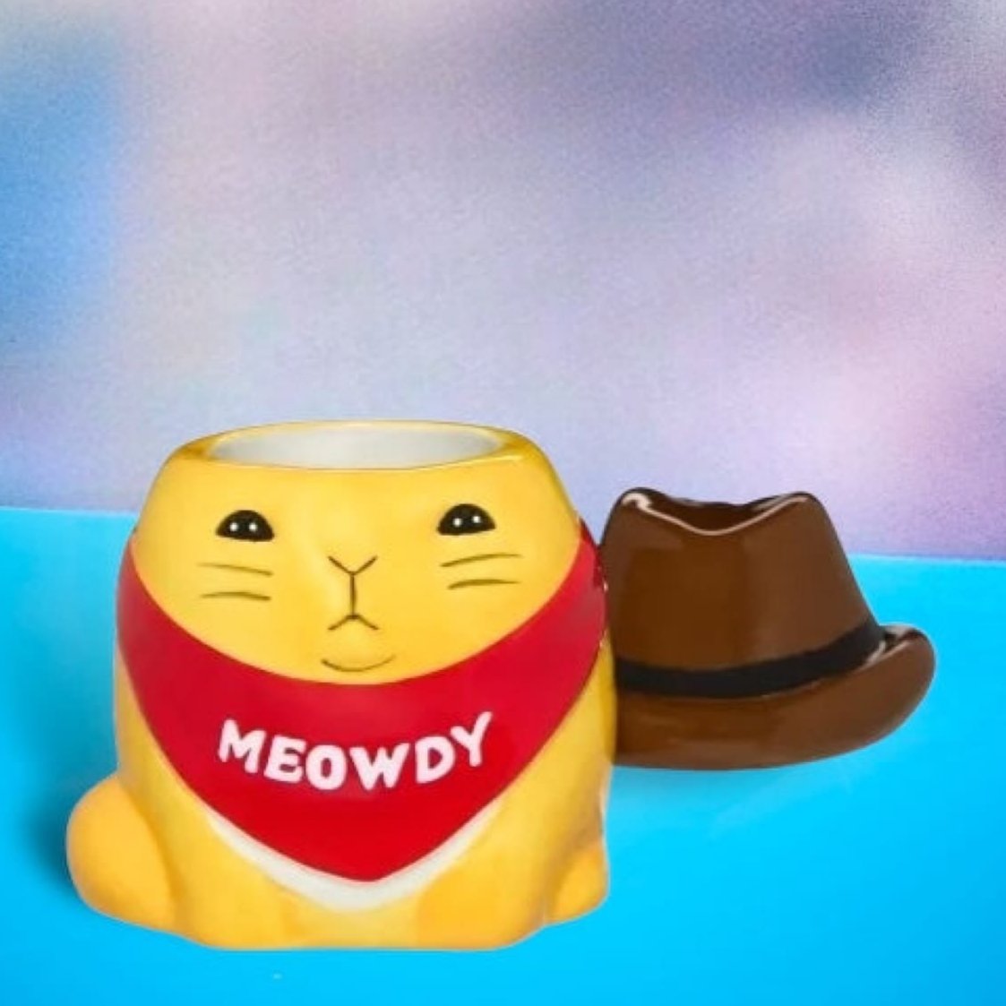 Meowdy Cat Cowboy Stash Jar Lover Gifts - Smoke Accessories