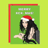 Merry Xcx-mas Christmas Greeting Card A2 - Blank