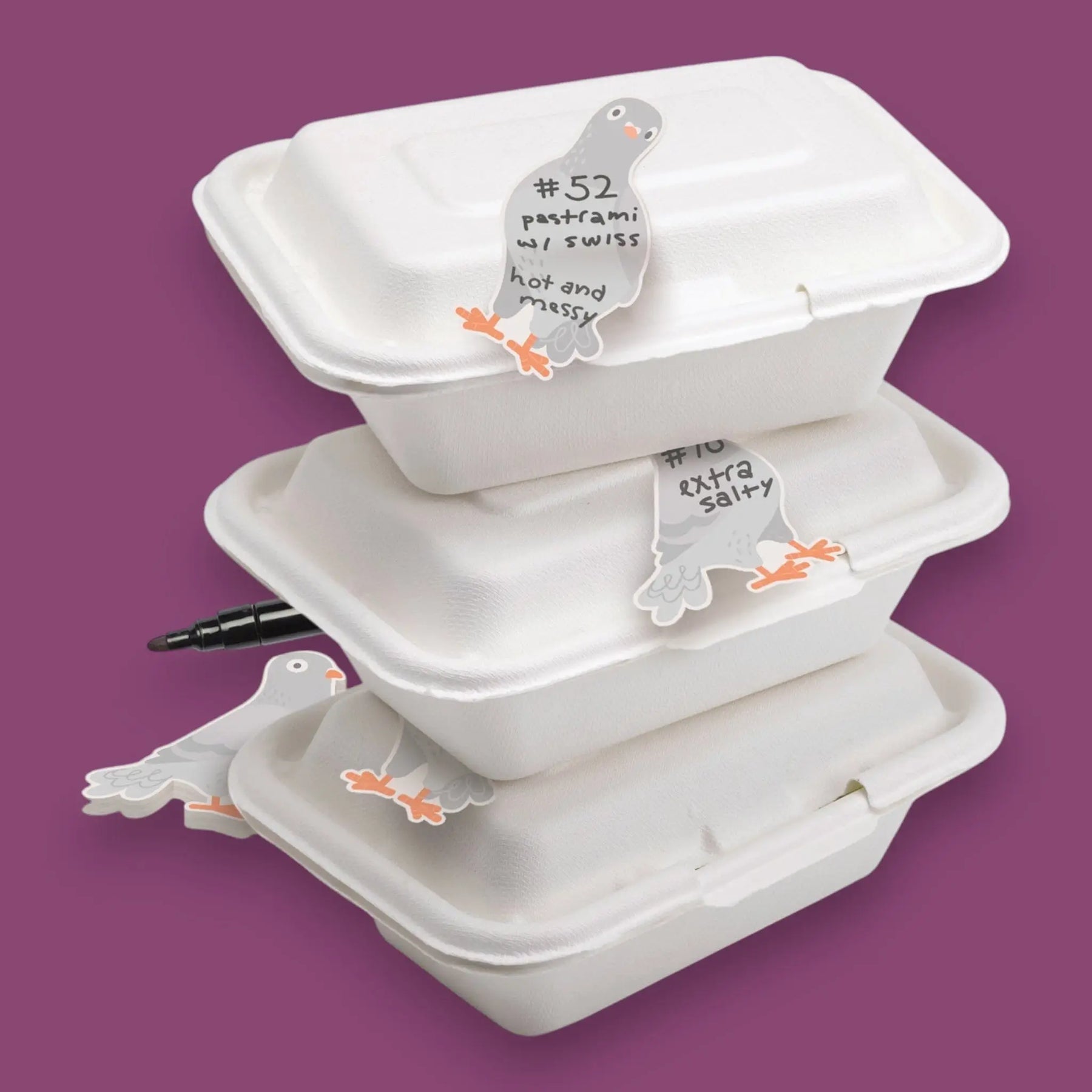 Messenger Pigeons Sticky Notes | Nyc Novelty Stationery