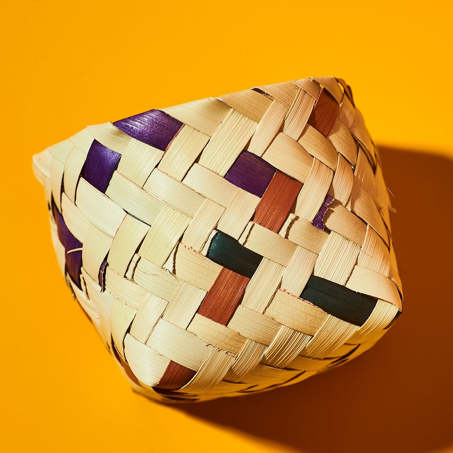 Mexican Mini Woven Basket - Round Multi 0123 - Cdmx22 -