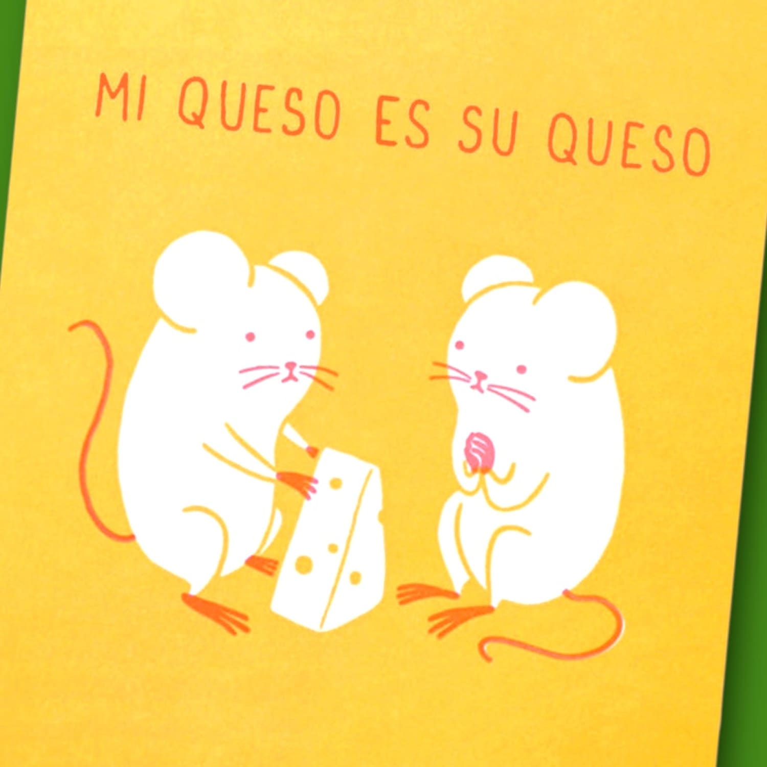 Mi Queso Romantic Card A2 - Blank - Greeting Card - Love