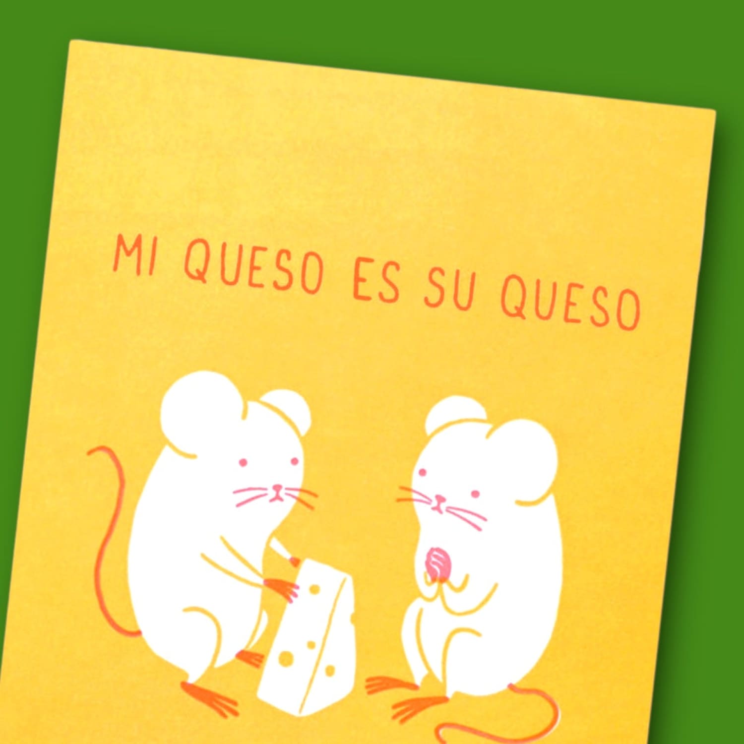 Mi Queso Romantic Card A2 - Blank - Greeting Card - Love