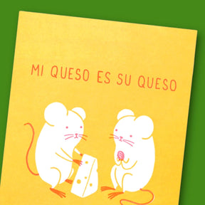 Mi Queso Romantic Card A2 - Blank - Greeting Card - Love