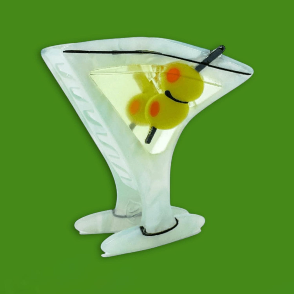 Midi Martini Hair Claw Clip Fake Food - Xpsd0325b