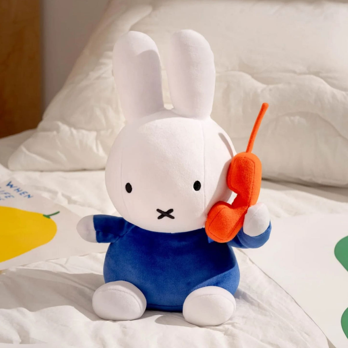 Miffy Plush with Phone 21065 Bunny - Kawaii - Toy - Kids