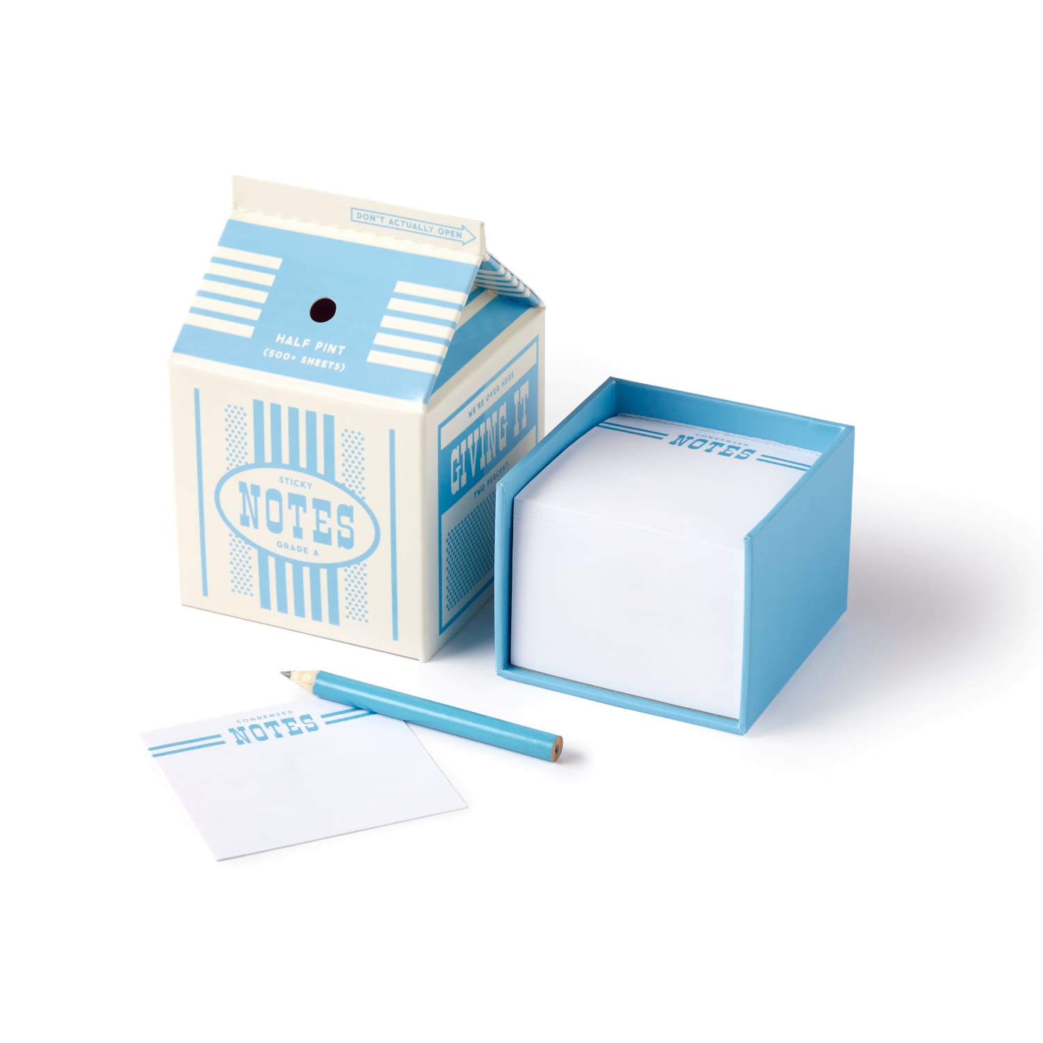 Milk Carton Note Set Fake Food - Notepad - Novelty
