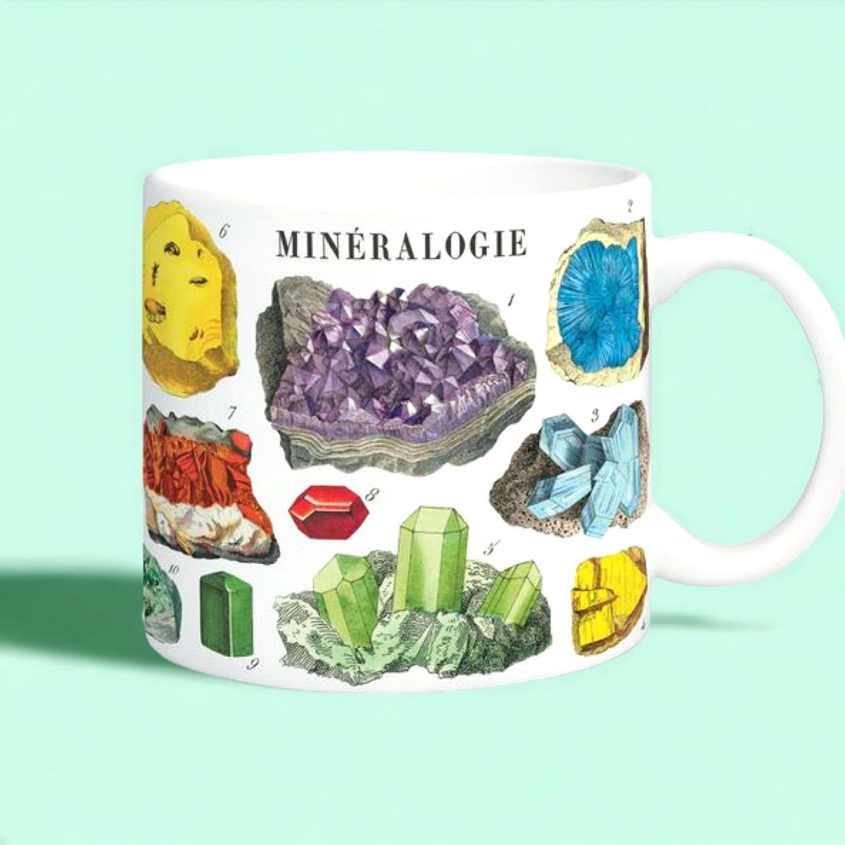 Mineralogie Ceramic Mug Coffee Mug - Crystal - Crystal
