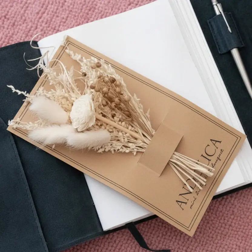 Mini Ivory Wildflower Dried Flower Bouquet Floral | Friends