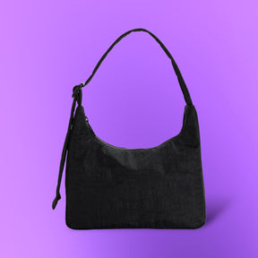 Mini Nylon Shoulder Bag - Black Web0924 - Xpsd0924a