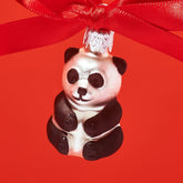 Mini Panda Ornament Christmas Ornament - Ornaments - Glass