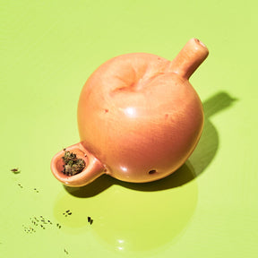Mini Peach Pipe Fake Food - Hand Pipe - Peach - Smoke Shop