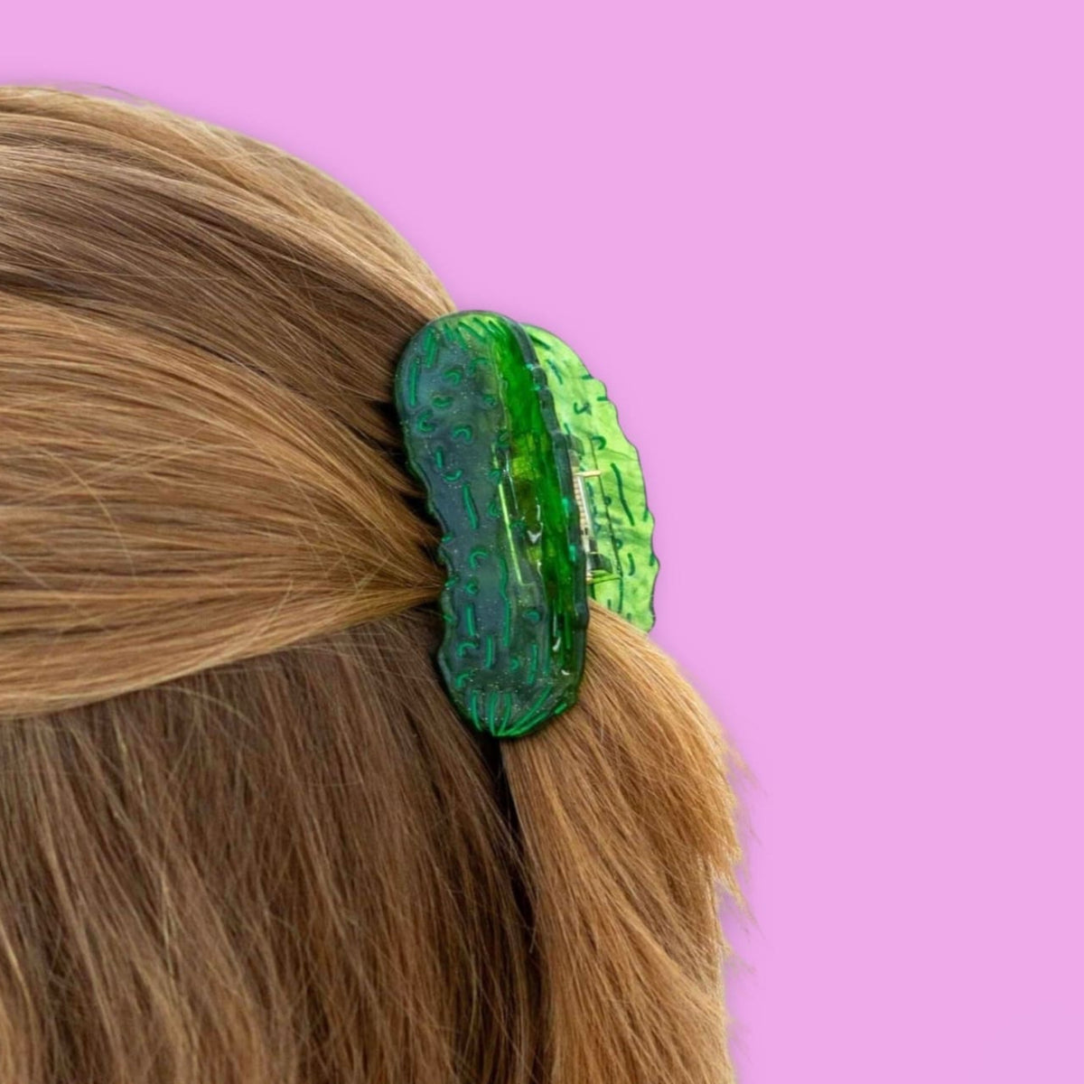 Mini Pickle Hair Claw Clip Fake Food - Xpsd0325b