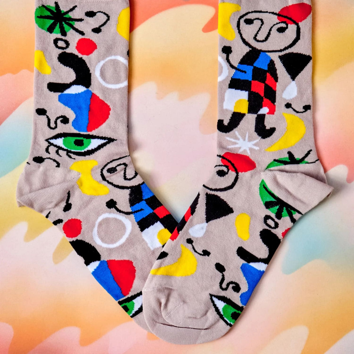 Miró Women’s Crew Socks Abstract - Art - Crew Socks