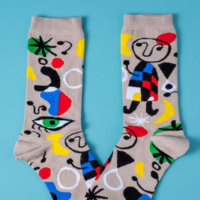 Miró Women’s Crew Socks Abstract - Art - Crew Socks