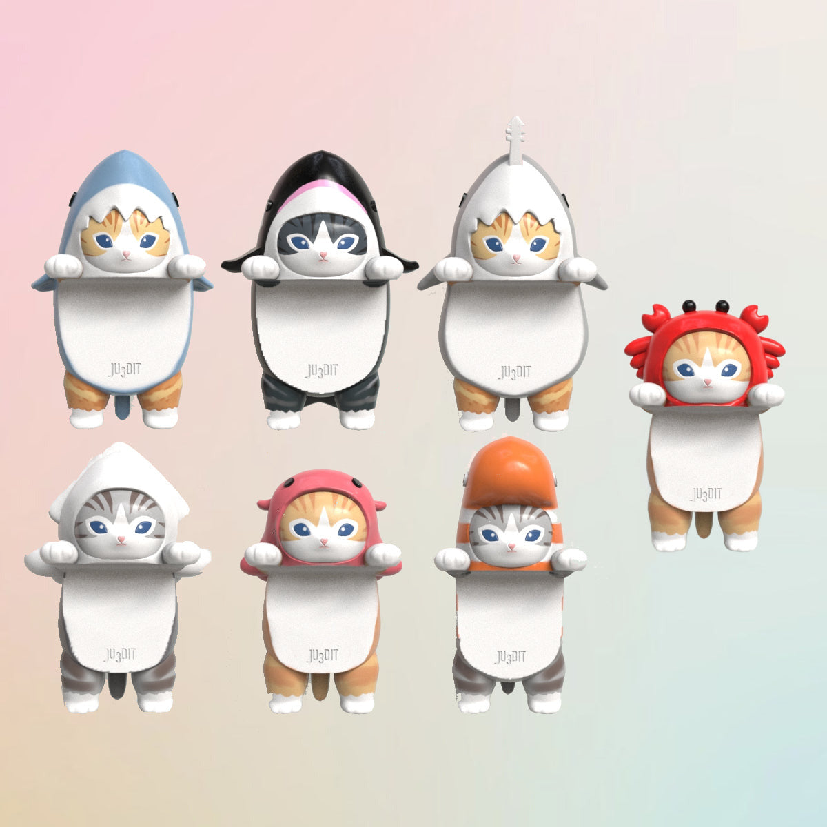 Mofusand Hippers Blind Box - Cat Shark Sticky Figurines