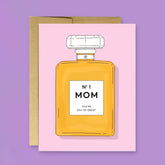 Mom no 1 Bottle Greeting Card for Gifts - Gifts for Mom