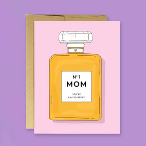 Mom no 1 Bottle Greeting Card for Gifts - Gifts for Mom