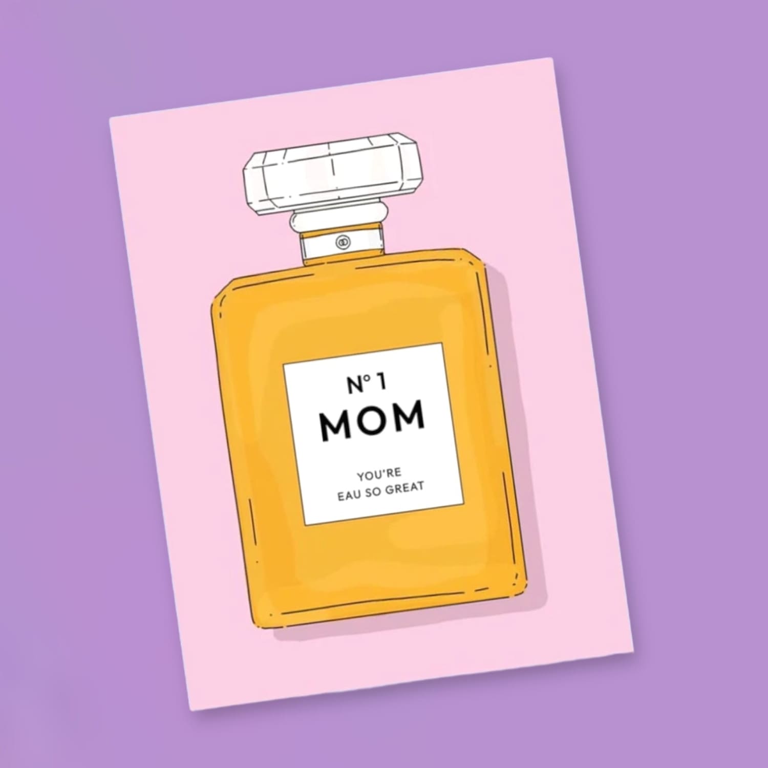 Mom no 1 Bottle Greeting Card for Gifts - Gifts for Mom