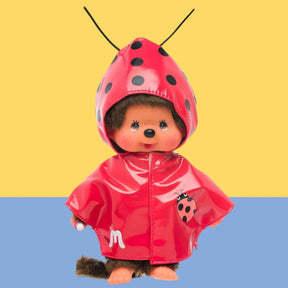 Monchhichi Doll in Ladybug Raincoat Xpsd0425b