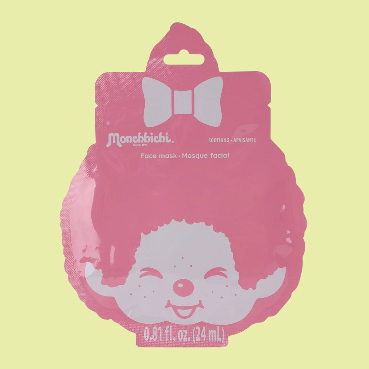 Monchhichi Sheet Face Mask - Pink - Friends Nyc Brooklyn Ny