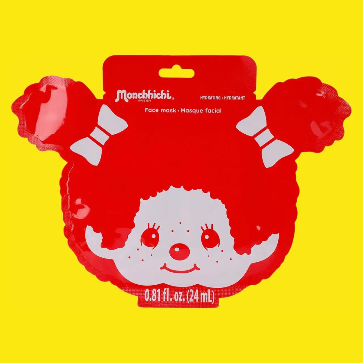 Monchhichi Sheet Face Mask - Red - Friends Nyc Brooklyn Ny