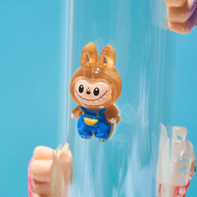 Monsters Labubu Charm Applique Glass Bong Monster Clear