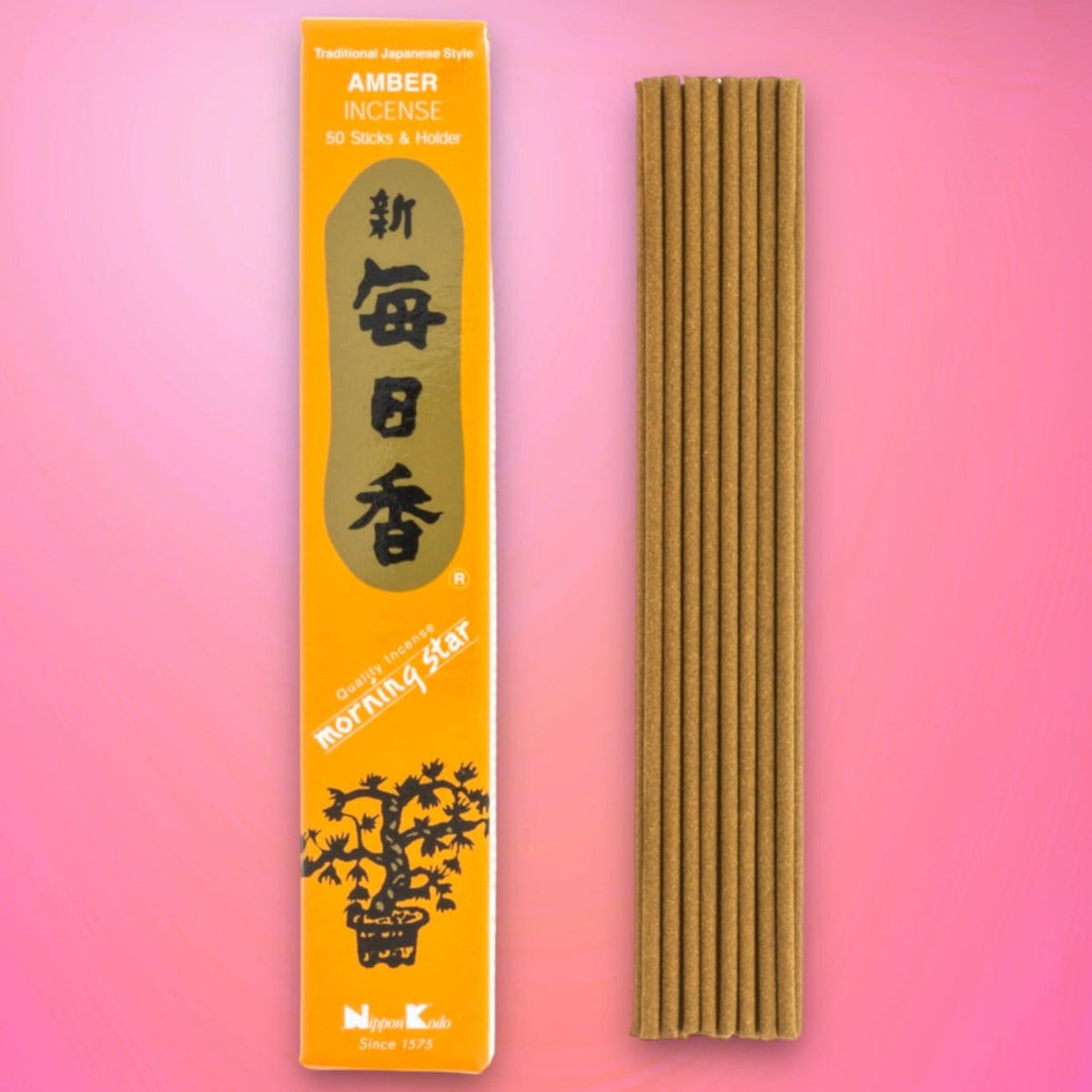 Morning Star Incense 50 Sticks - Amber 0923 - Groupbycolor -