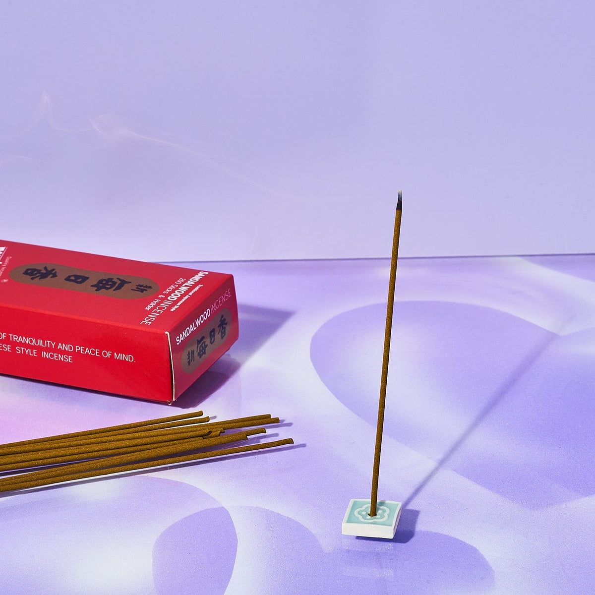 Morning Star Incense 200 Sticks - Sandalwood Ceramic Burner 