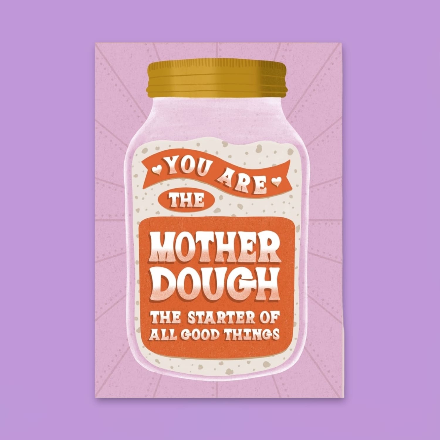 Mother Dough Greeting Card A6 - Blank - Funny - Greeting