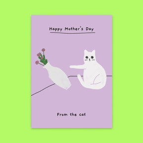 Happy Mother’s Day from the Cat Greeting Card A6 - Blank