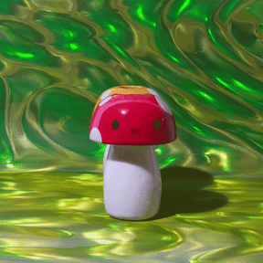 Mushroom Ceramic Vase - Red Ceramic - Friends Exclusive - 