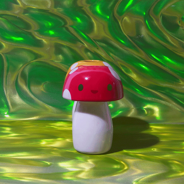 Mushroom Ceramic Vase - Red Ceramic - Friends Exclusive - 