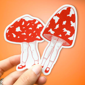 Mushroom Daughter Sticker Decorative Sticker - Gag Gift -