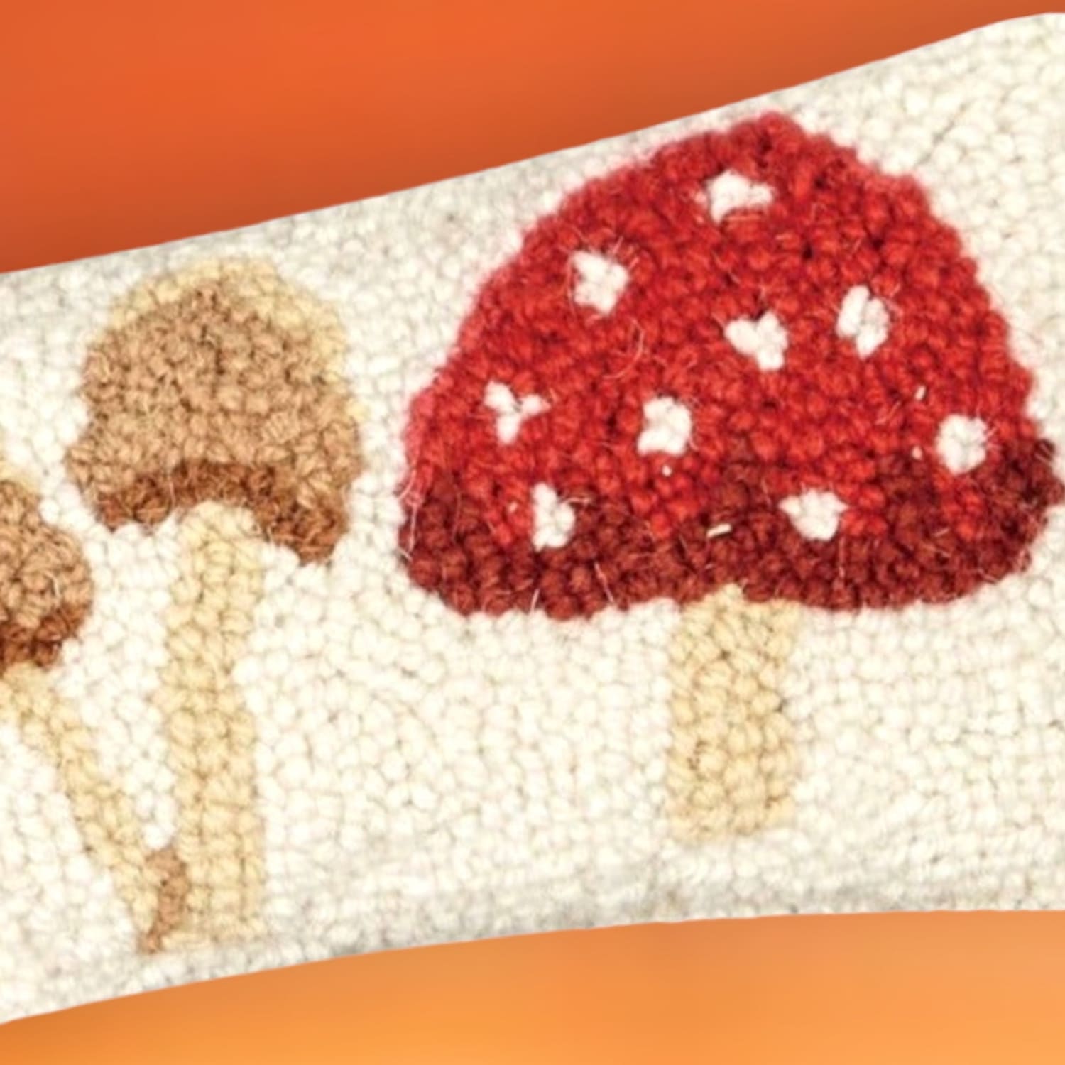 Mushrooms Hook Pillow Aapiowned - Ttjune23 - Women Owned